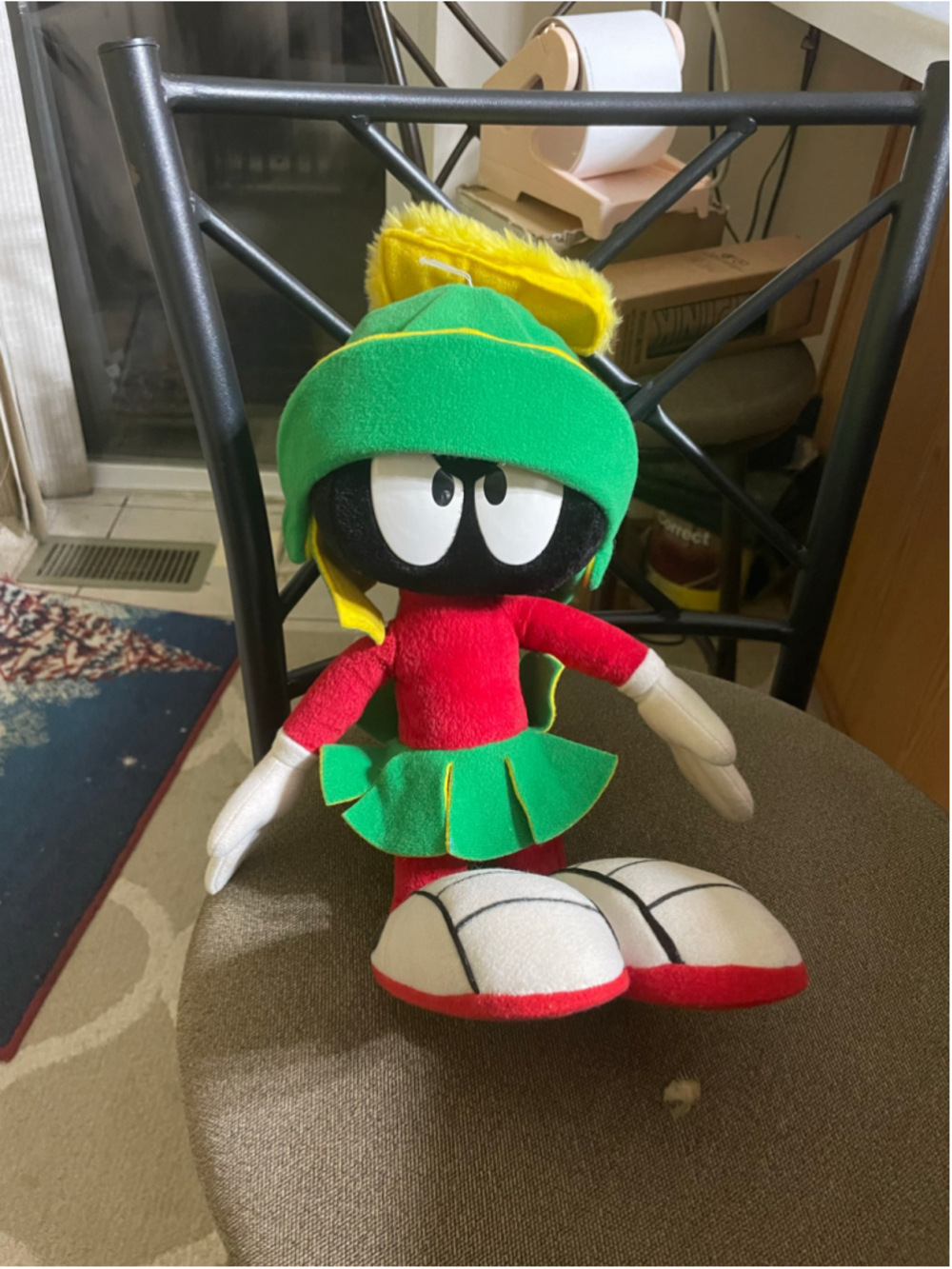 Marvin the Martian Stuffed Animal Plush Toy One Size Green Red